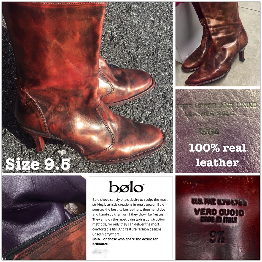 OMG these Boots! Bolo leather hand dyed boots 9.5